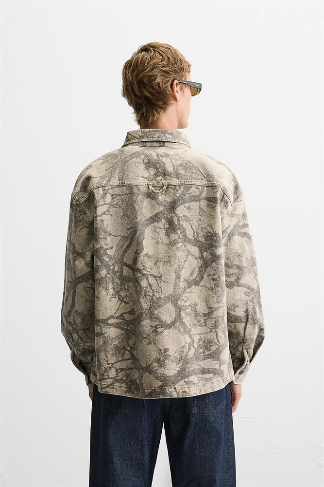 ABSTRACT PRINT OVERSHIRT