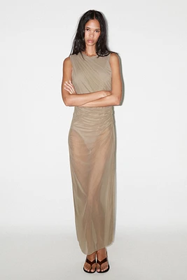 ROBE MIDI TULLE BODY