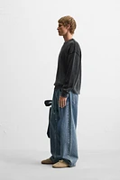 WASHED REVERSE EFFECT SWEATER