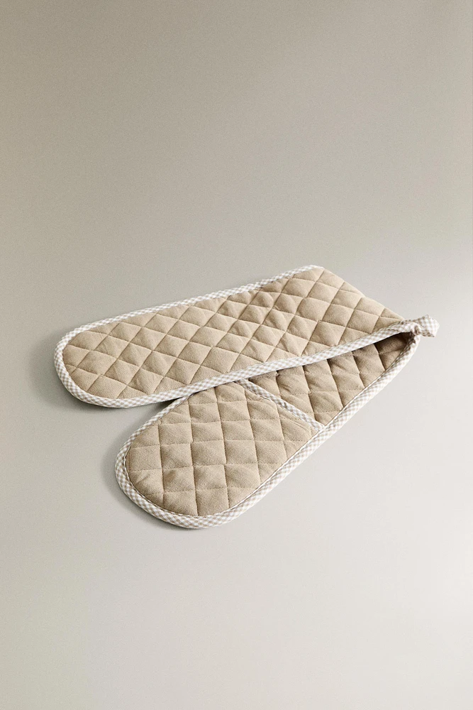 DOUBLE COTTON MITT