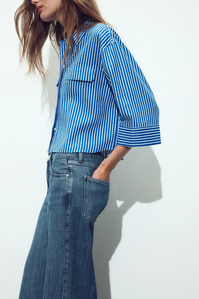 CHEMISE RAYURES AVEC LIN