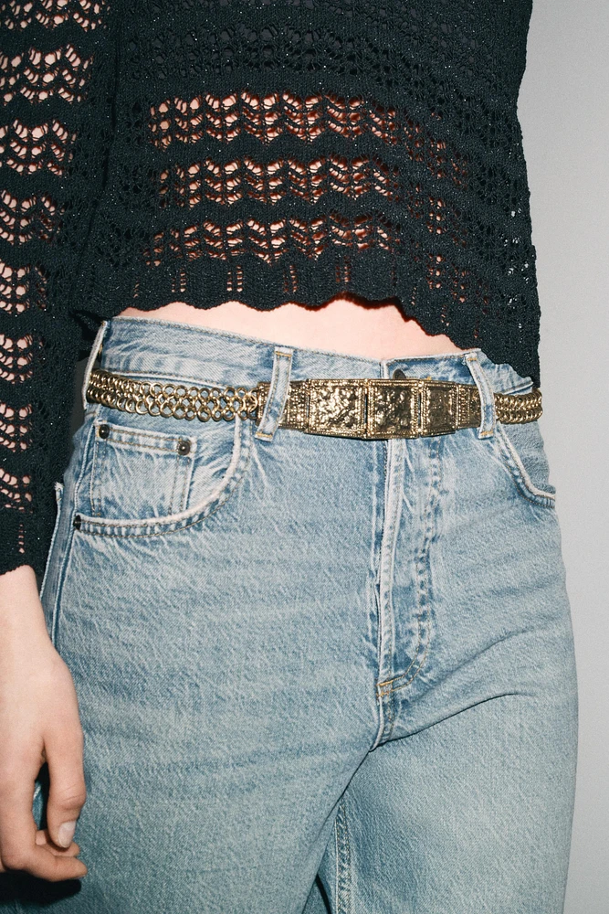 ENGRAVED PIECE LINK BELT
