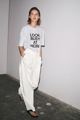 OVERSIZE TEXT T-SHIRT