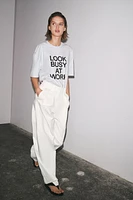 OVERSIZE TEXT T-SHIRT