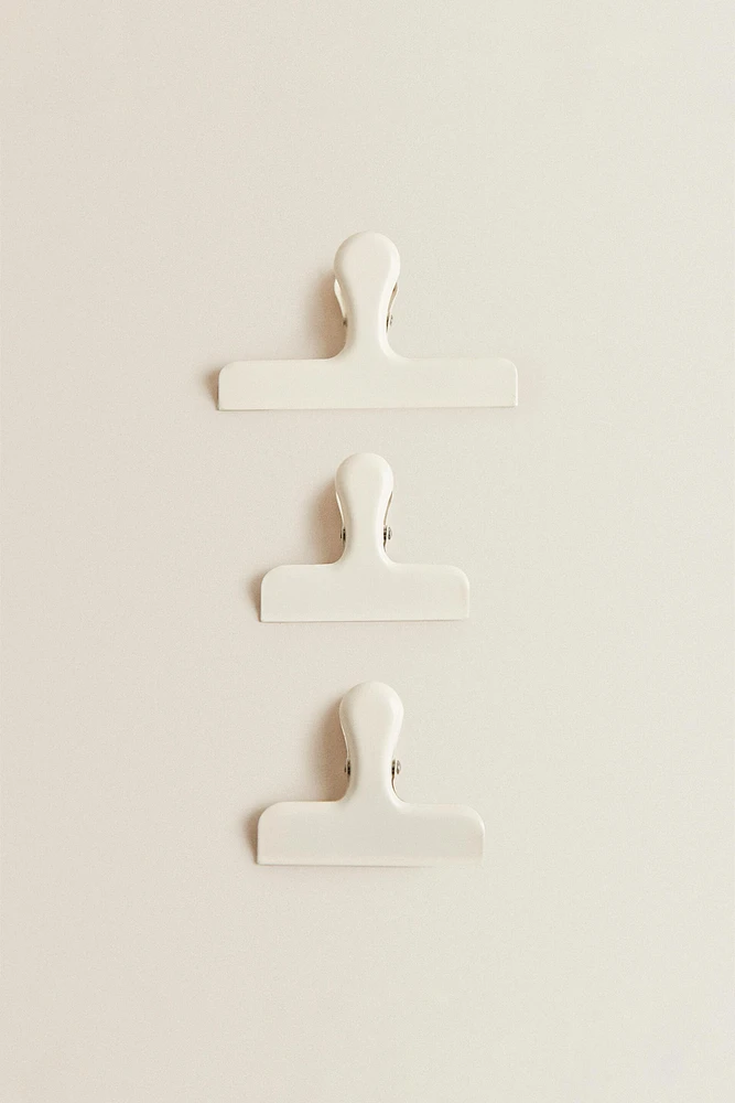 METALLIC CLIPS (SET OF 3)