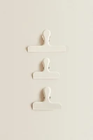 METALLIC CLIPS (SET OF 3)