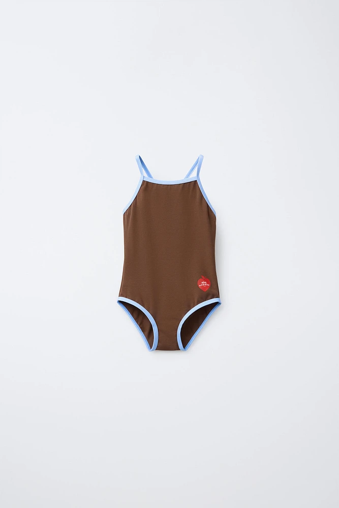 2-6 YEARS/ HÔTEL MAGIQUE © X ZARA CONTRAST TRIM SWIMSUIT