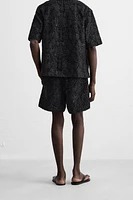 GEOMETRIC JACQUARD SHORTS
