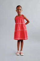 CASA LAWA © X ZARA KIDS PLAID WAVY DRESS