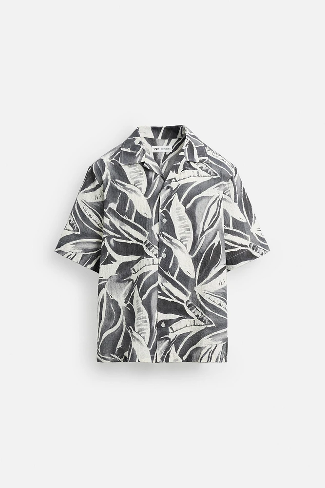 CHEMISE EN SEERSUCKER IMPRIMÉ