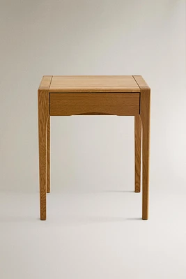 TABLE DE CHEVET EN CHÊNE AVEC TIROIR