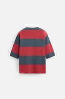 STRIPED KNIT POLO
