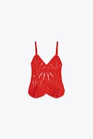 TOP PÉPLUM CROCHET
