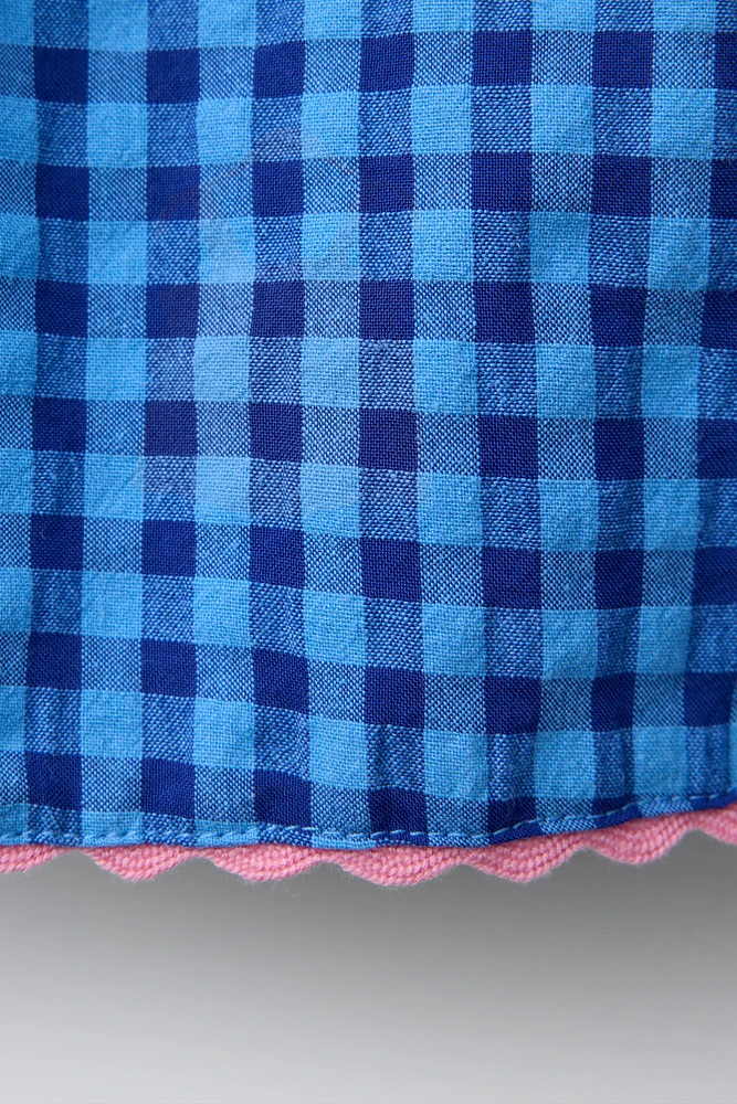 TOP À CARREAUX ONDULÉ CASA LAWA © X ZARA KIDS