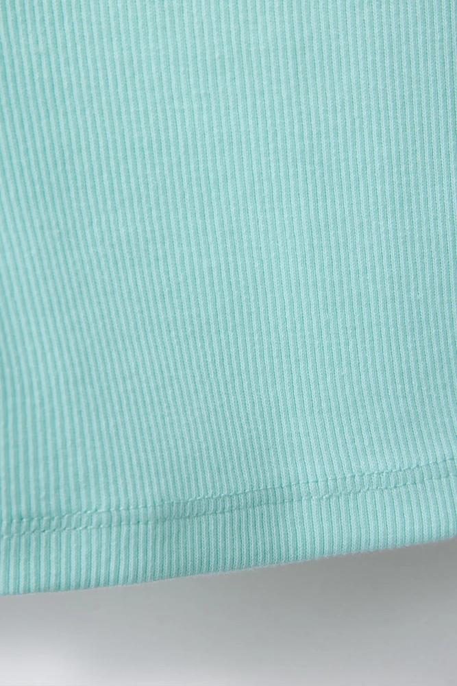 RIBBED BIKE SHORTS