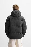 HOODED QUILTED JACKET