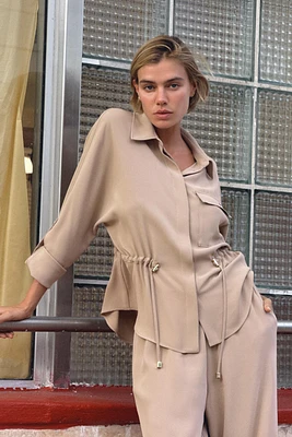 CHEMISE EN CRÊPE SAFARI