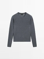 100% linen fine knit sweater