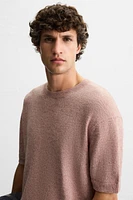 T-SHIRT EN MAILLE STRUCTURÉE