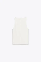 RIBBED JEWEL TOP
