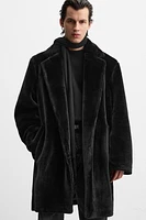 MANTEAU EN FAUSSE FOURRURE