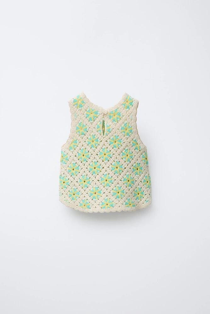 CROCHET KNIT TOP