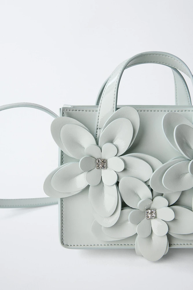 SAC BANDOULIÈRE FLEURS 3D