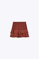 RUFFLED LACE SKORT