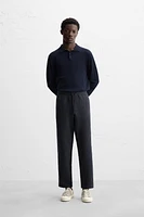 TEXTURED RELAXED FIT PANTS