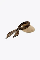 VISIÈRE FOULARD IMPRIMÉ ANIMALIER