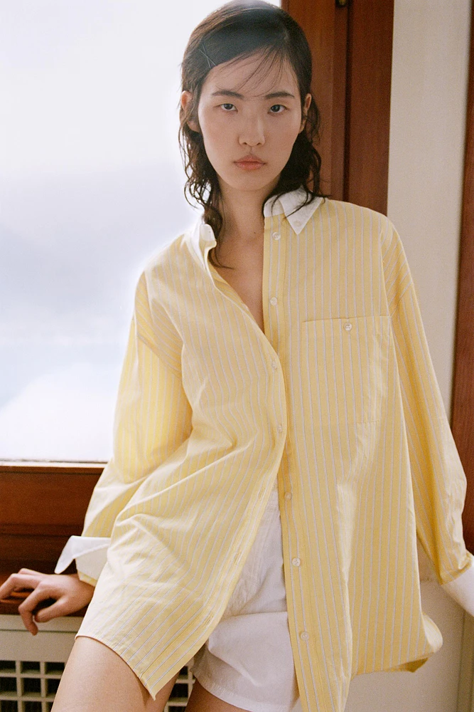 OVERSIZED POPLIN SHIRT