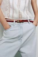 THIN LEATHER BELT