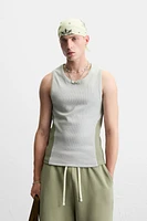 DÉBARDEUR TANK RIB COLOR BLOCK