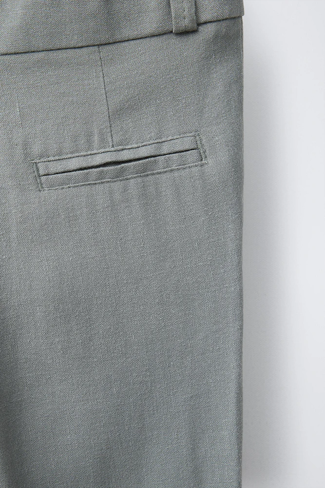 LINEN BLEND SUIT PANTS