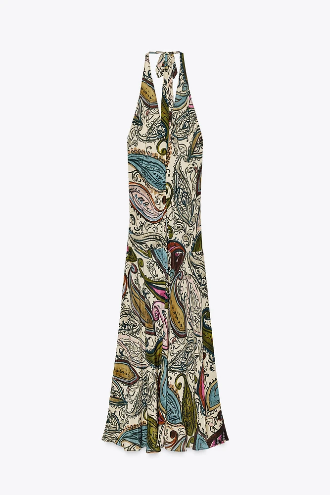 ZW COLLECTION PRINTED HALTER DRESS