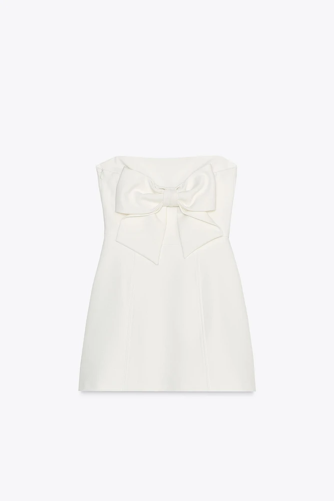 ROBE BUSTIER À LACET