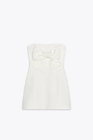 ROBE BUSTIER À LACET
