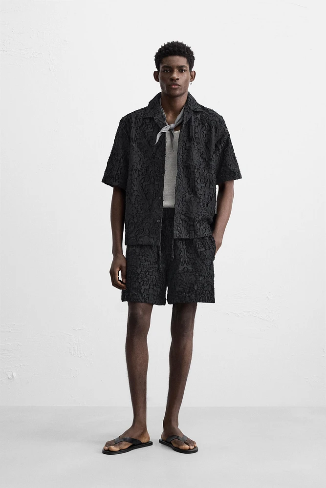 GEOMETRIC JACQUARD SHORTS