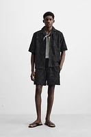 GEOMETRIC JACQUARD SHORTS