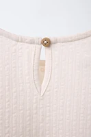 TEXTURED WEAVE EMBROIDERED SHIRT