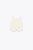 BUTTONED VEST TOP
