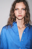 ZW COLLECTION OVERSIZED STRIPED SHIRT