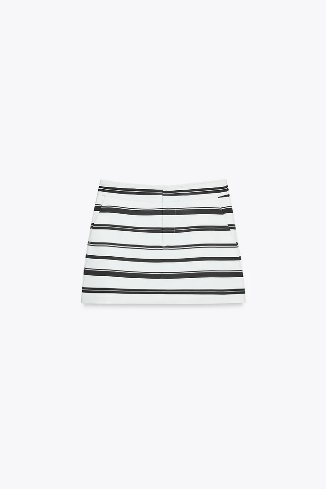 JUPE-CULOTTE RAYURES