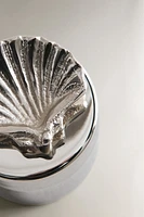 BOÎTE MÉTAL RONDE COQUILLAGE