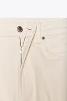 ZW COLLECTION HIGH RISE BOOTCUT CROPPED JEANS