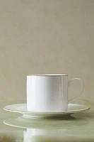 RIMMED BONE CHINA TEACUP AND SAUCER
