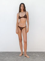Haut de bikini découpe centrale