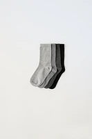 FOUR-PACK OF LONG SOCKS