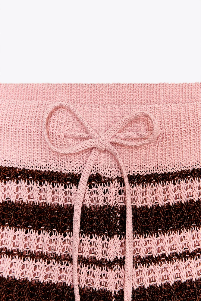 SHORT EN MAILLE