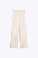 PANTALON SATINÉ TAILLE HAUTE